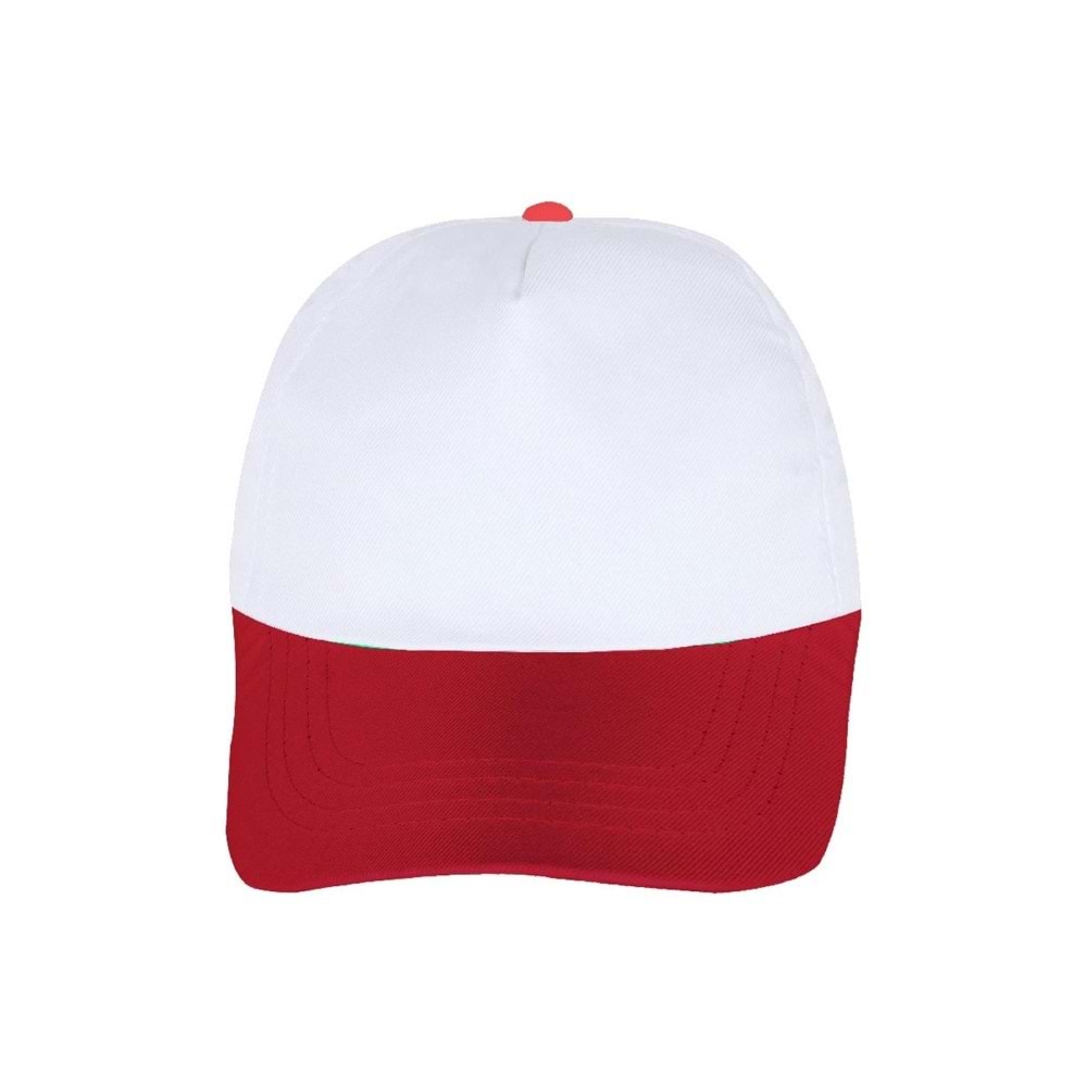 PAPATYA BEYAZ-KIRMIZI POLYESTER ŞAPKA