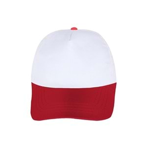 PAPATYA BEYAZ-KIRMIZI POLYESTER ŞAPKA