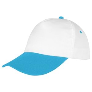 PAPATYA BEYAZ-TURKUAZ POLYESTER ŞAPKA