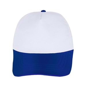 PAPATYA BEYAZ-SAKS MAVİ POLYESTER ŞAPKA