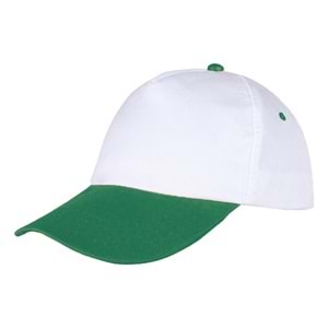 PAPATYA BEYAZ-YEŞİL POLYESTER ŞAPKA
