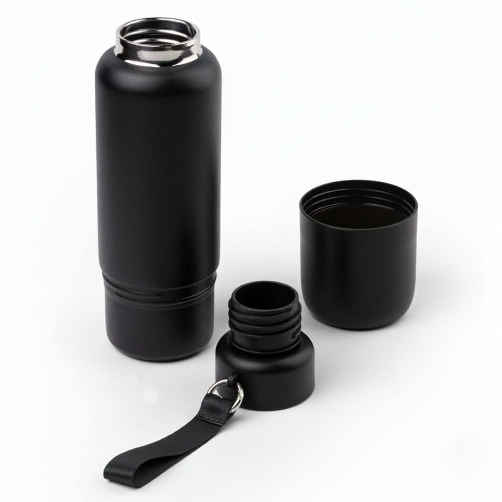 ULUDAĞ SİYAH 500 ML BARDAKLI TERMOS