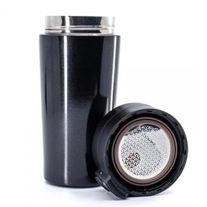 KARİNE SİYAH 380 ML SÜZGEÇLİ TERMOS