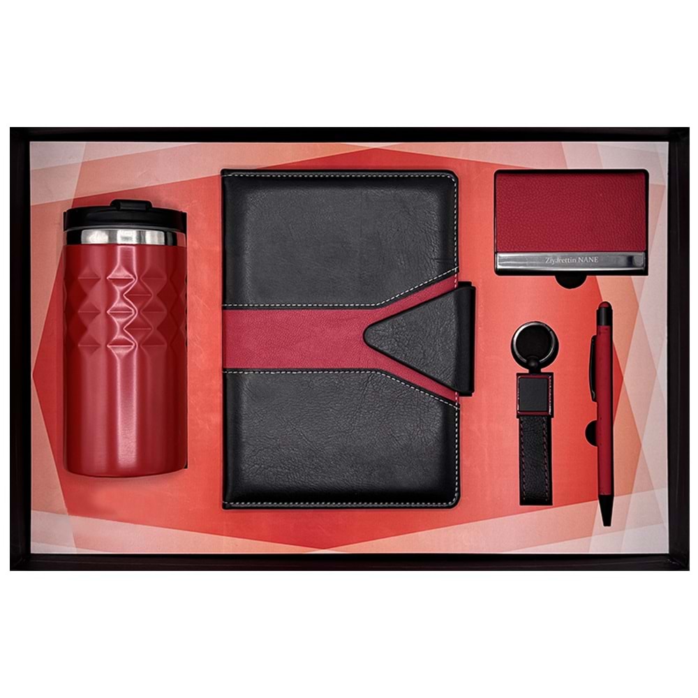 POYRAZ KIRMIZI HEDİYELİK SET