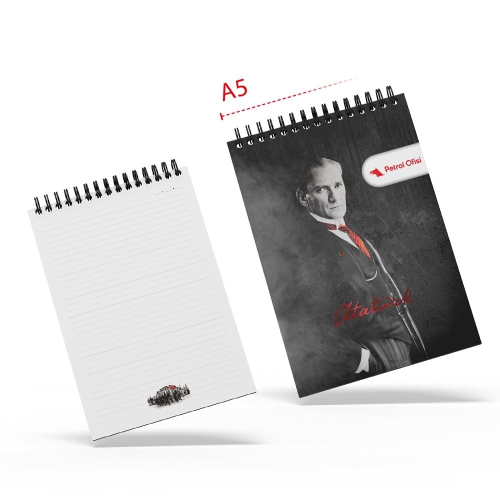 ALA-28 ATA SPİRALLİ A5 BLOKNOT