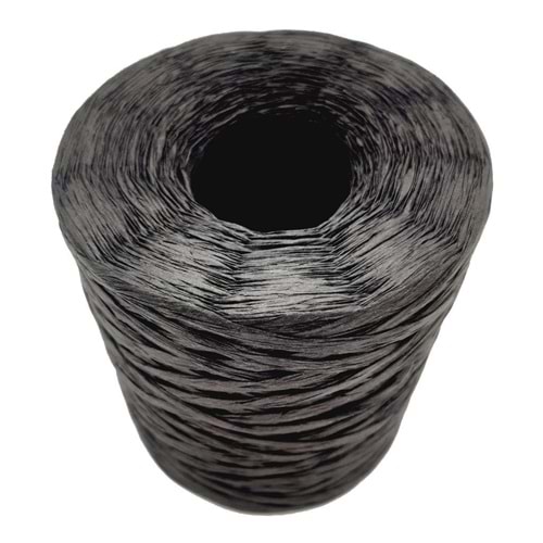 Çanta Aksesuar Yeni İthal Rafya İp 200gr (Siyah Renk)