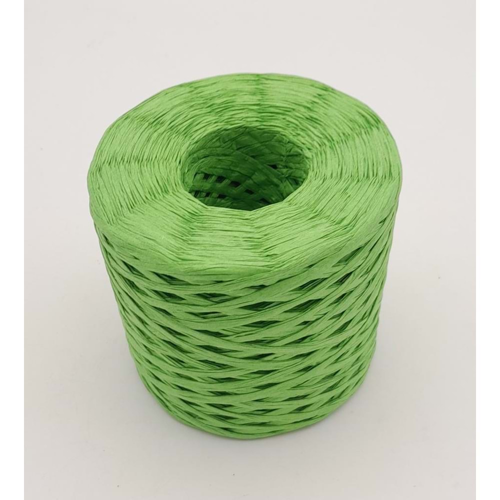 Çanta Aksesuar Elma Yeşili Renk Yeni İthal Rafya İp