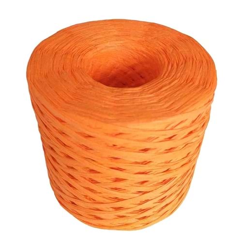 Çanta Aksesuar Yeni İthal Rafya İp Turuncu