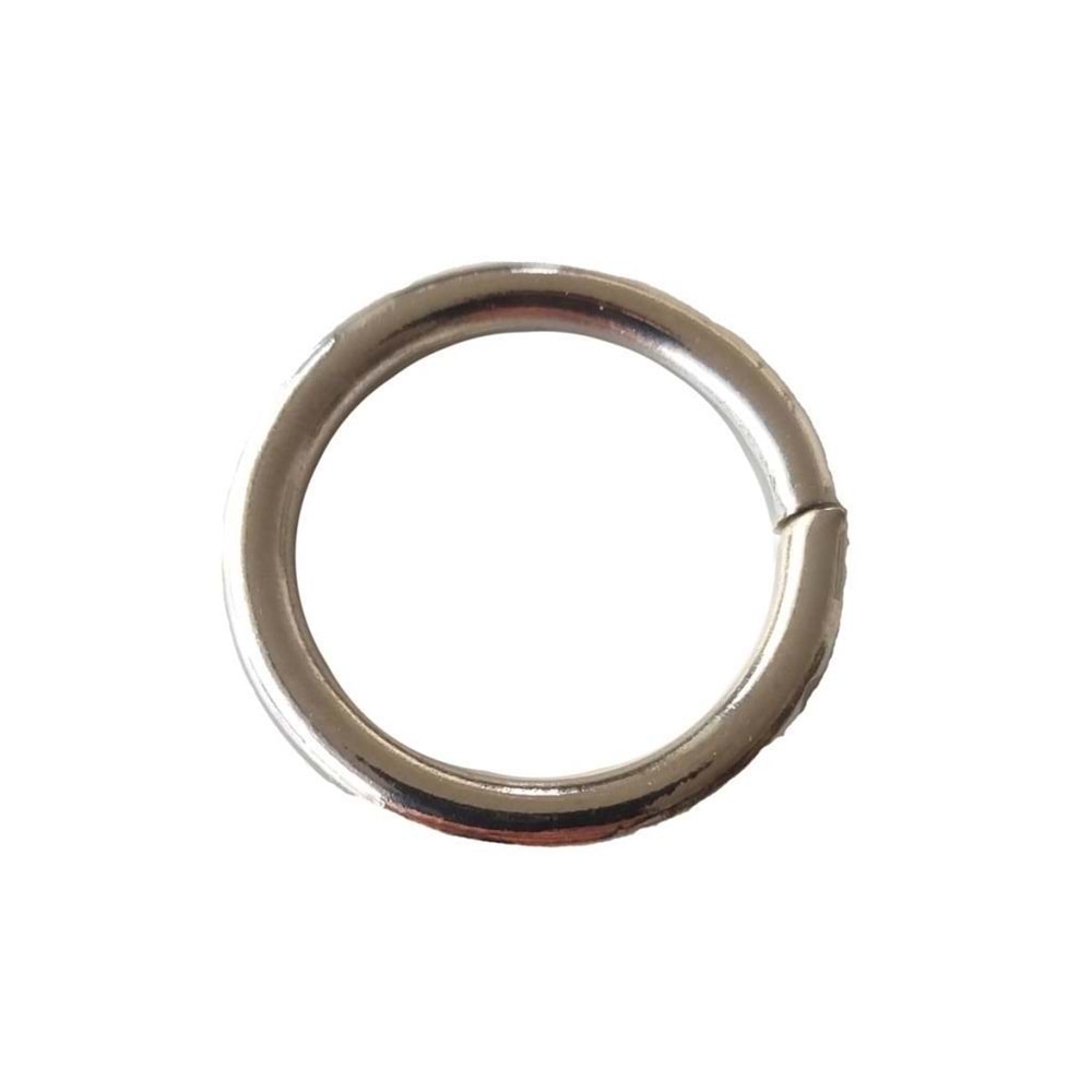 Çanta Aksesuar 2.5 Cm Yaysız Halka Gümüş Renk