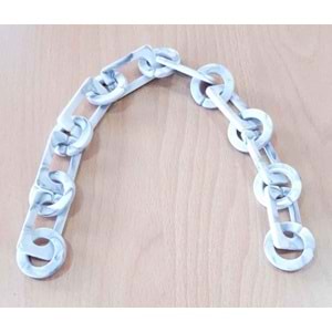 Çanta Aksesuar 40 Cm Akrilik Zincir Gri Tonlu