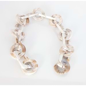 Çanta Aksesuar 40 Cm Akrilik Zincir Taba Tonlu