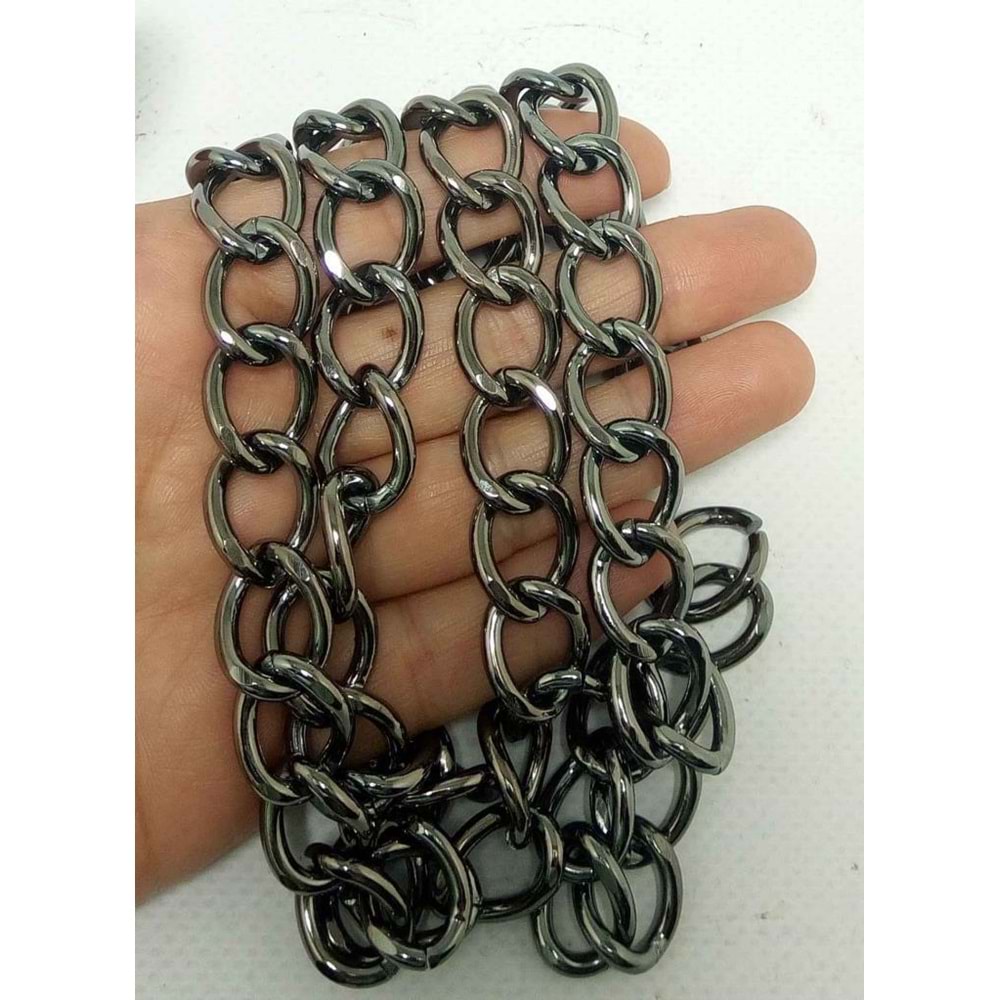 Çanta Aksesuar Kalın Zincir Füme 100 cm