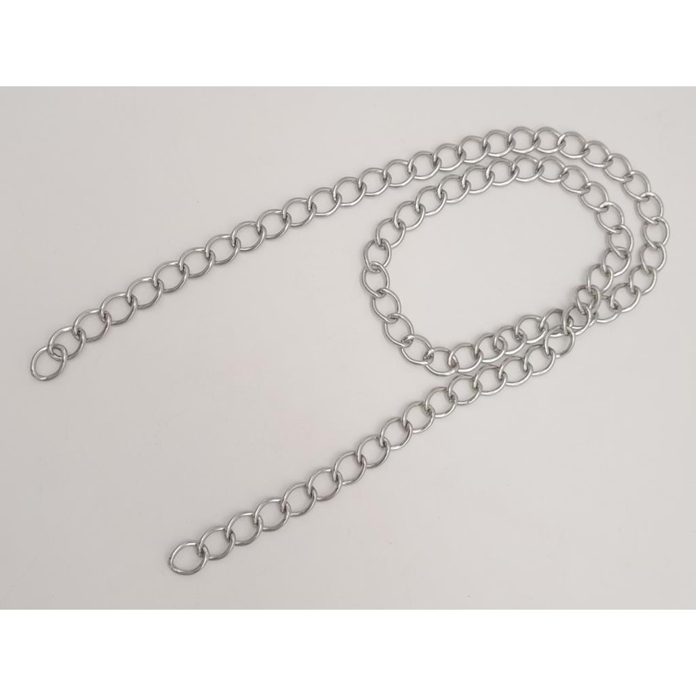 Çanta Aksesuar Kalın Zincir Gümüş 100 cm