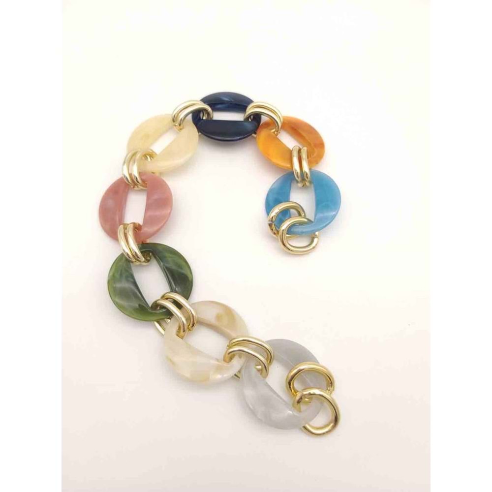 Çanta Aksesuar Akrilik Zincir 8 Halka 35 Cm