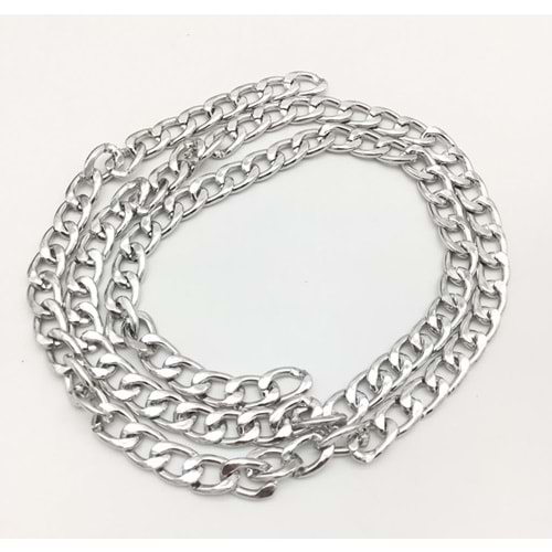 Çanta Aksesuar Gümüş Klasik İnce Çanta Zinciri (100 Cm)