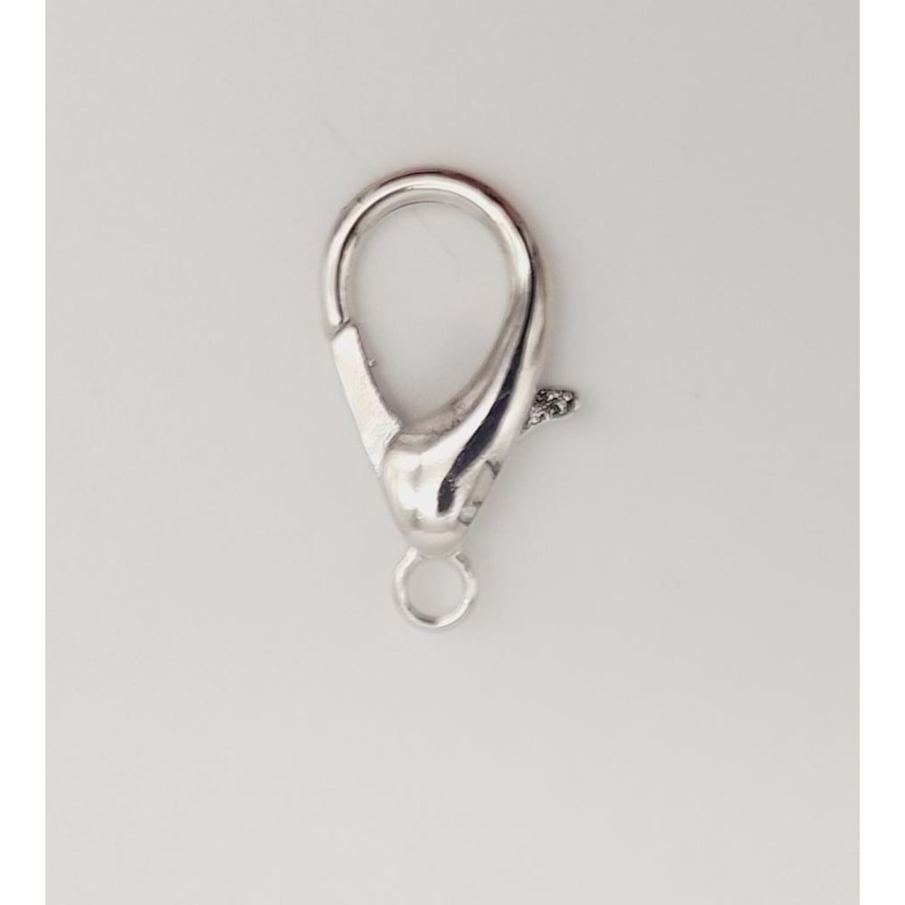 Çanta Aksesuar 2.3 Cm Gümüş Renk Zincir Uç Kancası 1 Adet