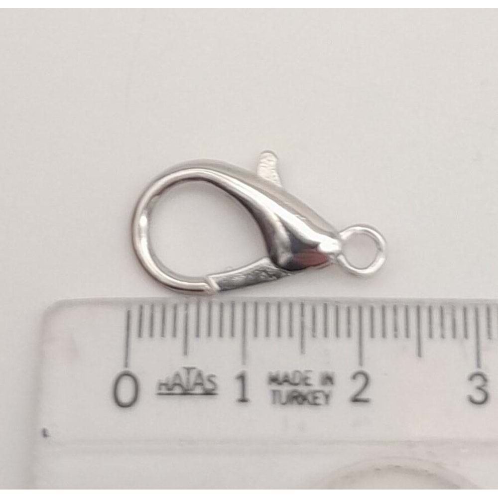 Çanta Aksesuar 2.3 Cm Gümüş Renk Zincir Uç Kancası 1 Adet