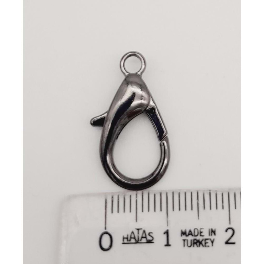 Çanta Aksesuar 2.3 Cm Füme Renk Zincir Uç Kancası 1 Adet