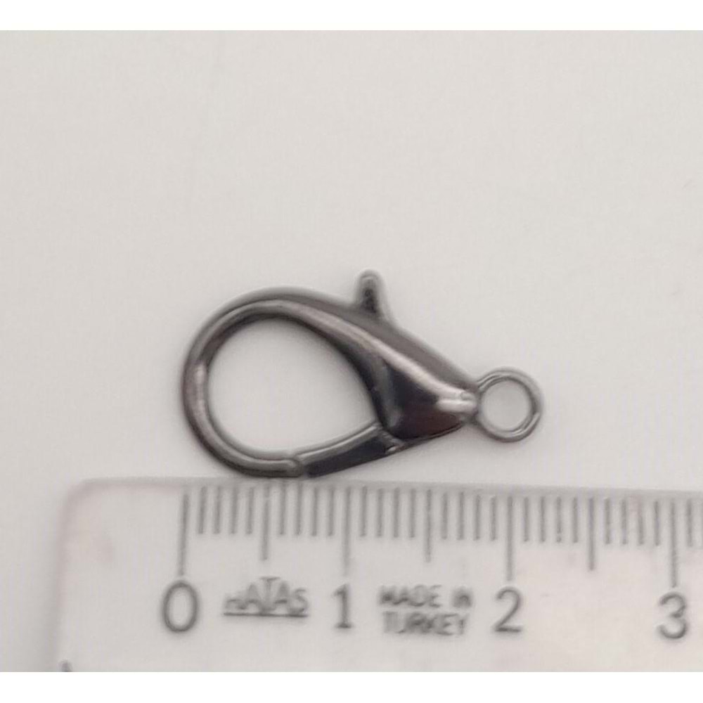 Çanta Aksesuar 2.3 Cm Füme Renk Zincir Uç Kancası 1 Adet