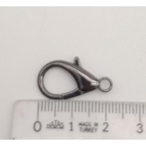 Çanta Aksesuar 2.3 Cm Füme Renk Zincir Uç Kancası 1 Adet