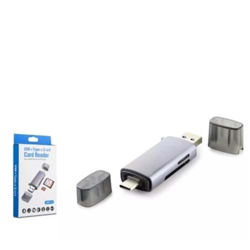 Hadron Hdx7031 Card Reader Usb3.0 + Type-C All In One Gri