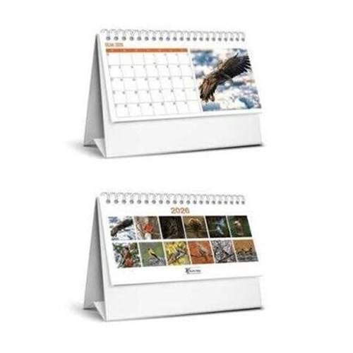 Keskin Color Karton Üçgen Masa Takvim Kuşlar 2026 Mtk-824