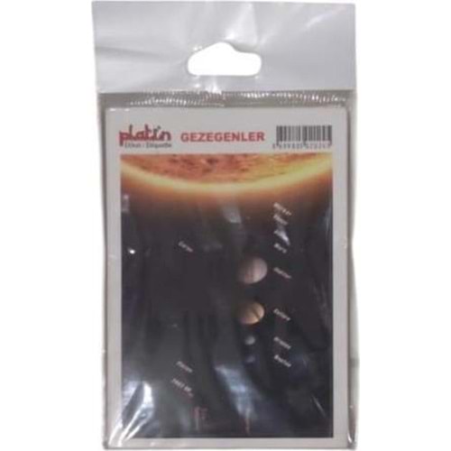 Platin Sticker Gezegenler 8.5x12 S0024