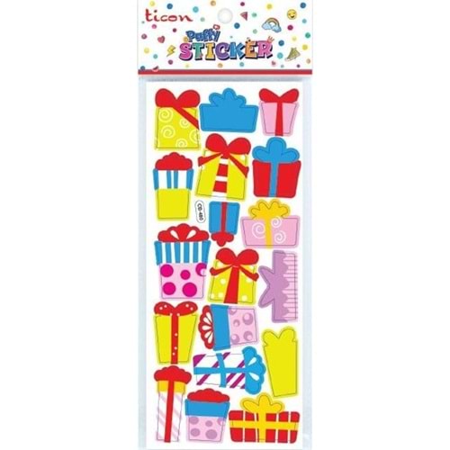 Ticon Puffy Sticker Hediye Paketi Tps-009/13 (1 Adet)