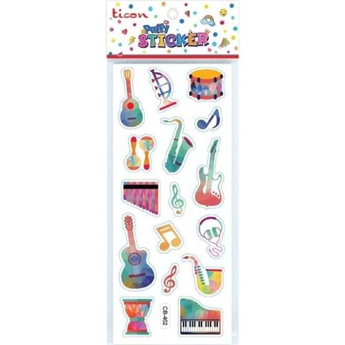 Ticon Puffy Sticker Müzik Aleti Tps-009/15 (1 Adet)